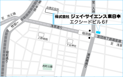 株式会社ジェイ・サイエンス東日本　地図
